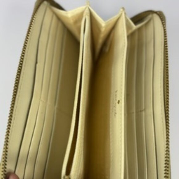 Kate Spade New York Glitter Zip-Around Wallet – Gold Sparkle - Picture 3 of 8